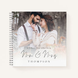 Foto Overlay wünscht sich neues Mrs. Guest Book Notizbuch