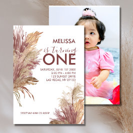 Foto Pampas Elegance Mauve Pink Einladung