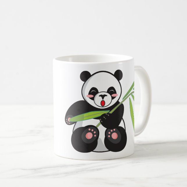 Foto Panda , Tiere . Kaffeetasse (VorderseiteRechts)