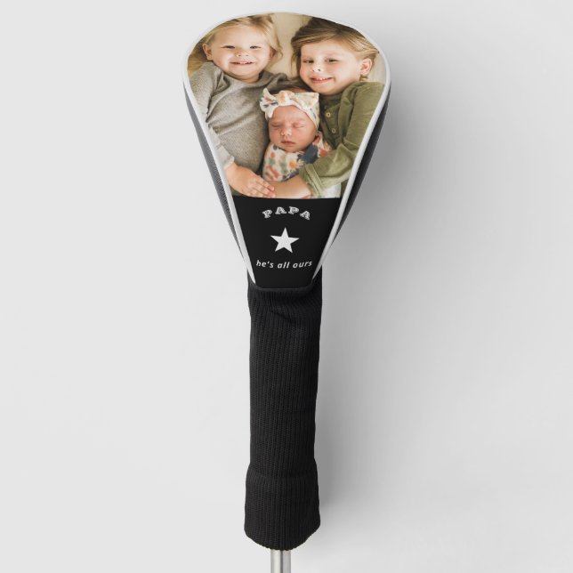Foto Papa Grandchildren Foto Golf Headcover (Vorderseite)