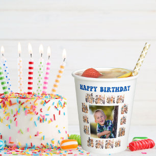 Foto Party Animals Thema Kindergeburtstag Pappbecher