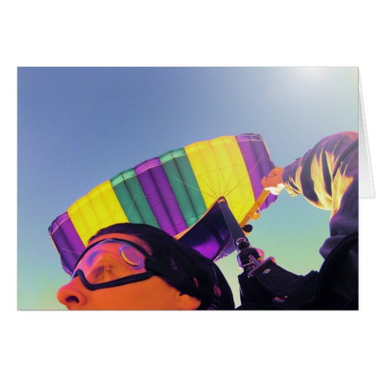Foto perfekter Skydiver Karte