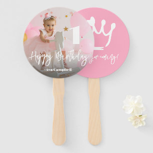 Foto Personalisiert Geburtstag Handfächer