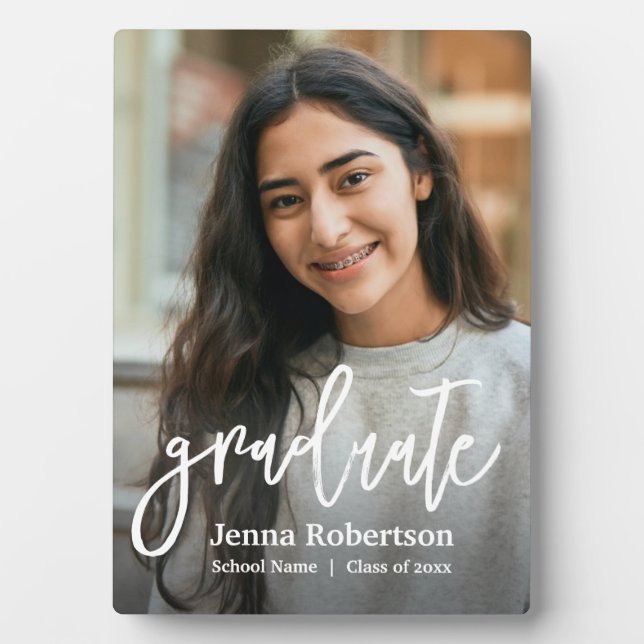 Foto Personalisiert Graduate Fotoplatte (Vorderseite)