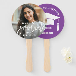 Foto Personalisiert Graduate Hand Fan Fächer