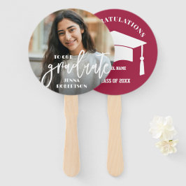 Foto Personalisiert Graduate Hand Fan Fächer