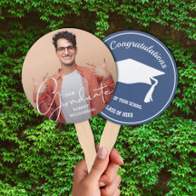 Foto Personalisiert Graduate Script Blue