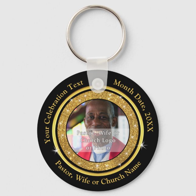 Foto Personalisiert, Kirchenfeier Souvenirs, Schlüsselanhänger (Vorderseite)