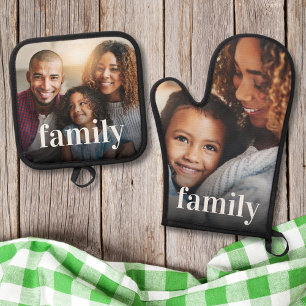 Foto Personalisiert Ofenhandschuh & Topflappen-Set