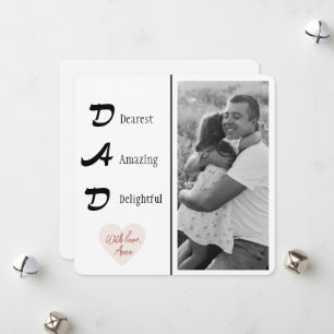 Foto personalisiert Vater   Vatertagskarte Feiertagskarte