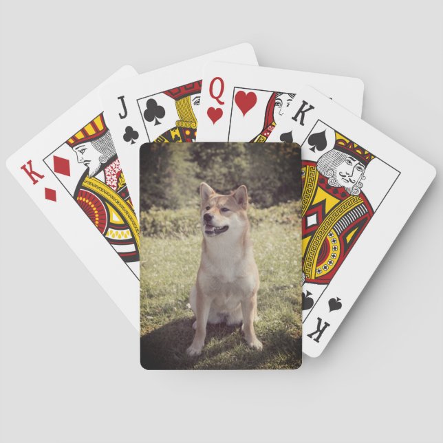 Foto Personalisierte benutzerdefinierte Spielkarte (Rückseite)