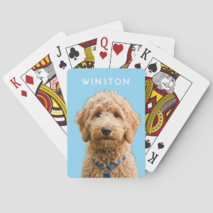 Foto personalisierter Hunde Name - BESCHREIBUNG LE Spielkarten