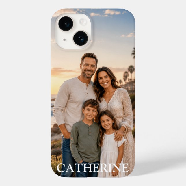 Foto Personalisierter Name Custom Case-Mate iPhone 14 Hülle (Rückseite)