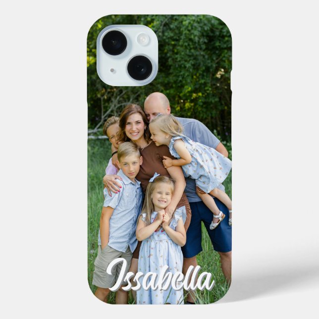 Foto Personalisierter Name Maßgeschneiderter Case- Case-Mate iPhone Hülle (Rückseite)