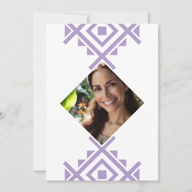 Foto Personalizada Invitación de 40 Años Aztec Einladung (Vorderseite)