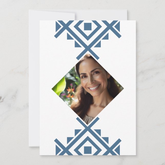Foto Personalizada Invitación de 40 Años Aztec Einladung (Vorderseite)