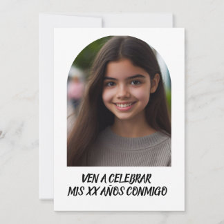 Foto Personalizada Invitación de Cumpleaños Einladung