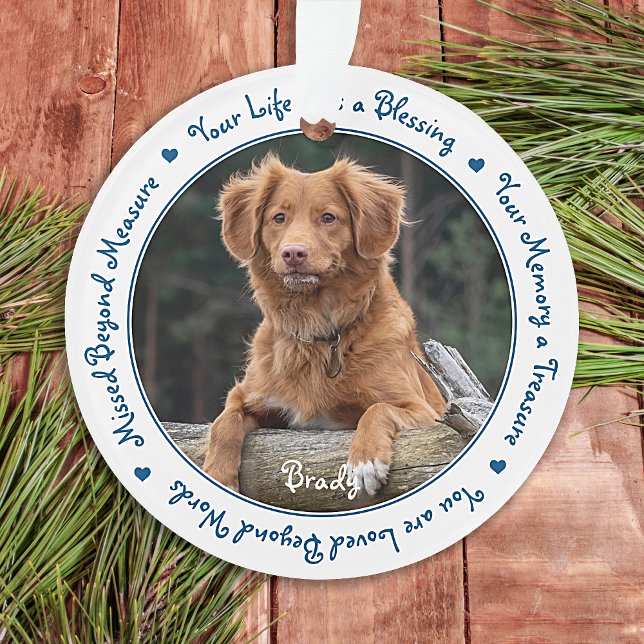 Foto Pet Loss Beileid Pet Memorial Ornament (Von Creator hochgeladen)
