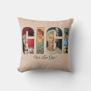 Foto Pillow GIGI, Bilder hinzufügen, Meldung auf d Kissen