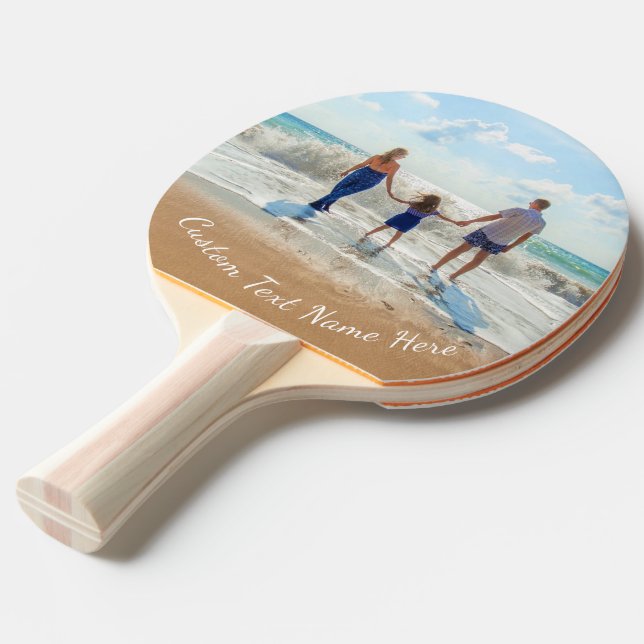 Foto Ping Pong Paddeln Ihre Fotos und Text Tischtennis Schläger (Vorderseite)