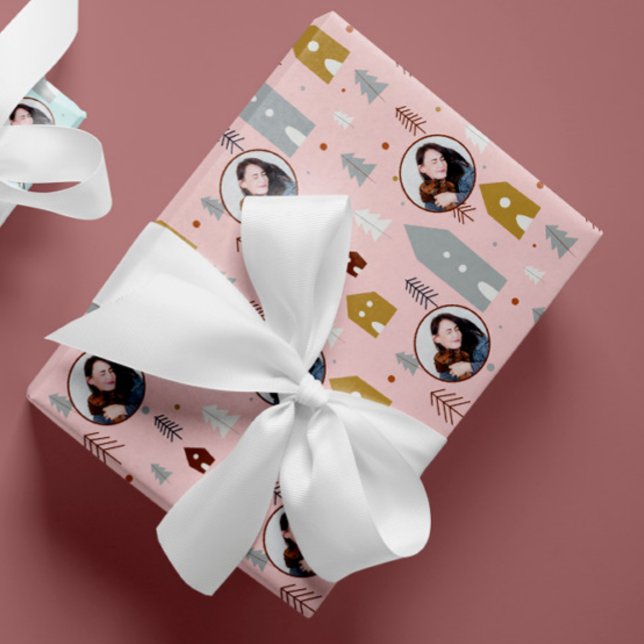Foto Pink Weihnachten Geschenkpapier (Von Creator hochgeladen)