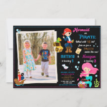 Foto Pirate und Mermaid zum Geburtstag