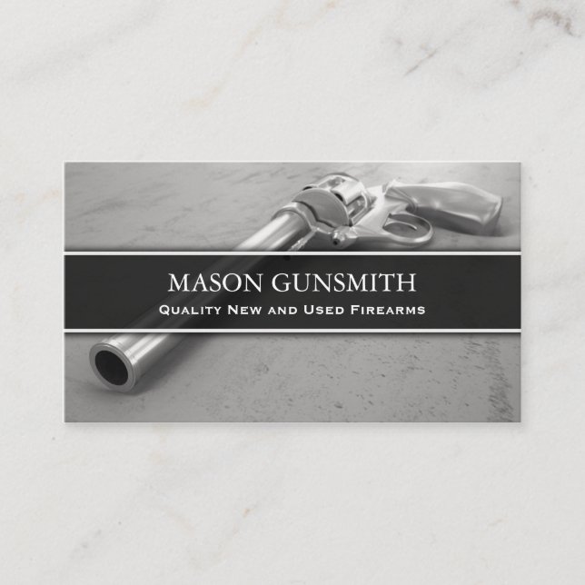 Foto Pistol - Gunsmith - Visitenkarte (Vorderseite)