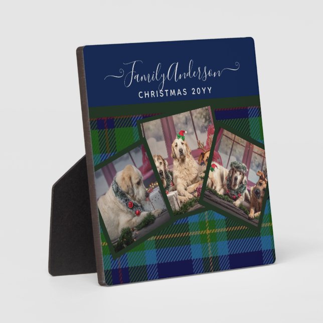 FOTO PLAQUE - Miller TARTAN - Weihnachtsgeschenk Fotoplatte (Vorderseite)