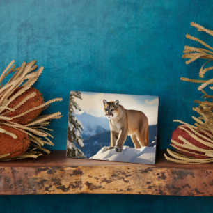 Foto Plaque-Mountain Lion Fotoplatte