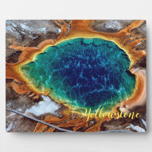 Foto Plaque-Yellowstone Hot Spring Fotoplatte
