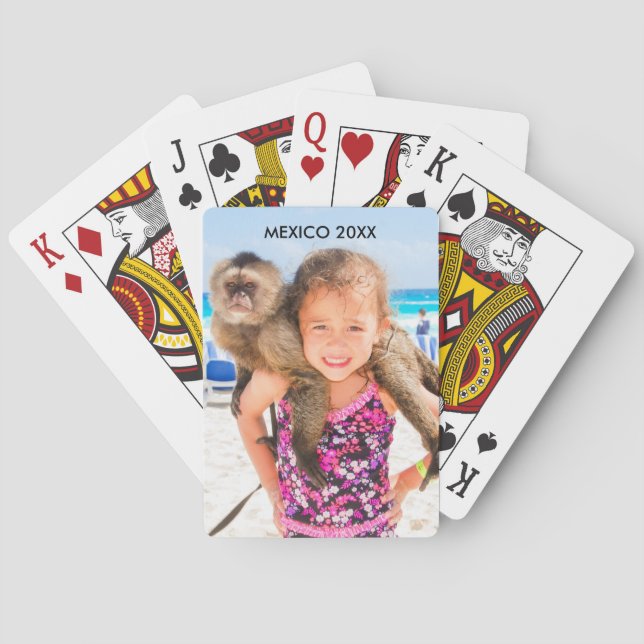 Foto-Platz und Datum - Spielkarten (Rückseite)