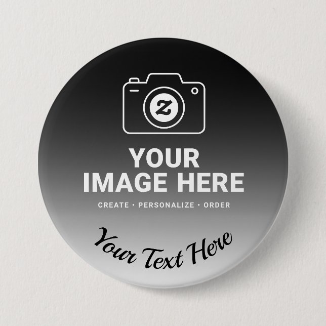 Foto plus benutzerdefinierte Nachricht Button (Vorderseite)