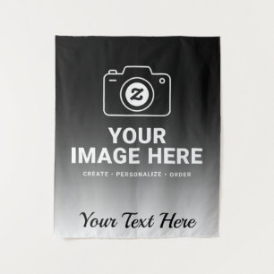 Foto Plus Benutzerdefinierte Nachricht Wandteppich