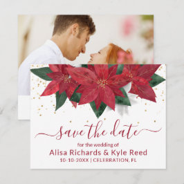 Foto Poinsettia Weihnachtsfeier Ankündigung