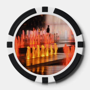 Foto-Pokerjeton, männliche Figur Pokerchips