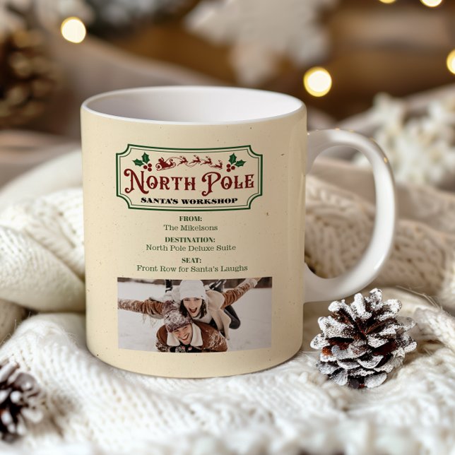 Foto Polar Express Weihnachtskarte Kaffeetasse (Von Creator hochgeladen)