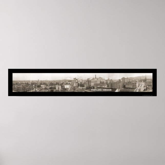 Foto Portland ODER Panorama 1923 Poster (Vorne)
