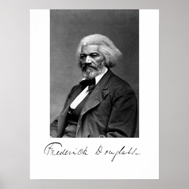 Foto Portrait von Frederick Douglass Poster (Vorne)