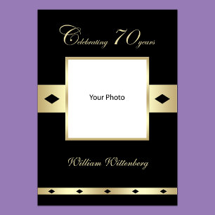 Foto Poster zum 70. Geburtstag