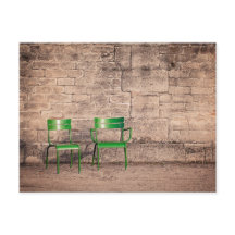Foto Postkarte für die Pariser Parkstühle