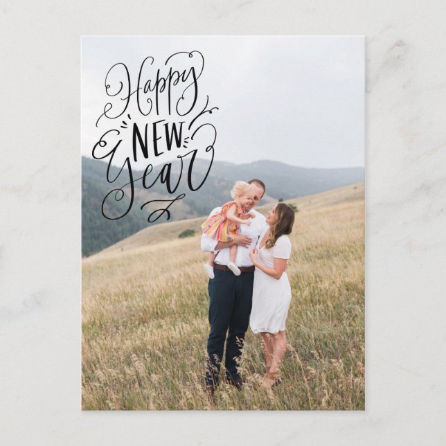 Foto-Postkarte für neue Jahre Postkarte (Vorderseite)