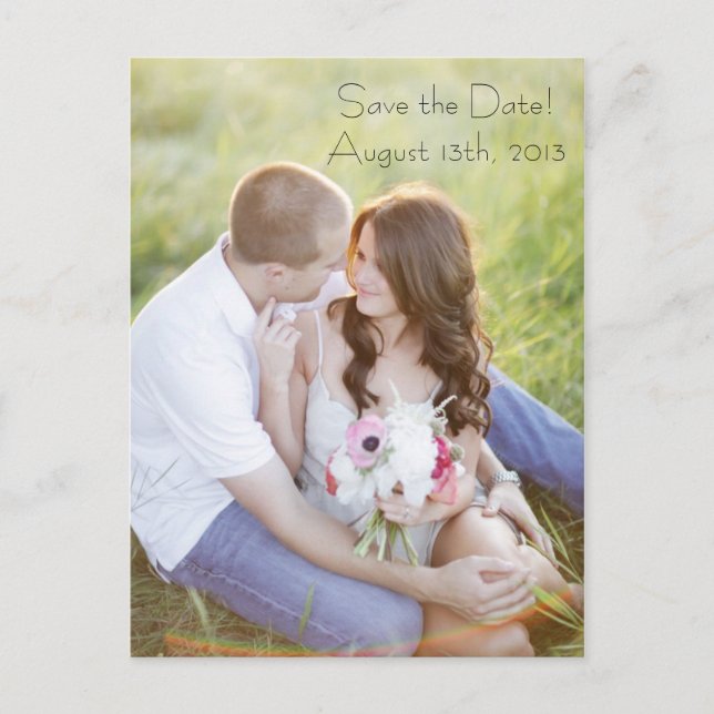 Foto Postkarte Save the Date (Vorderseite)