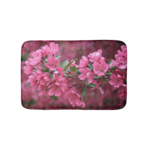 Foto "Prairie Fire Hot Pink Crab Apfelblüten" Badematte