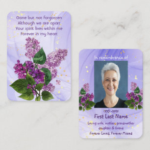 Foto Prayer Lilac Garden Blume Visitenkarte