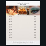 Foto Preislisten-Salon<br><div class="desc">Foto - Preislisten Personalisiere dein Produkt in Minuten. Über "weiteres personalisieren" können Schriftart,  Schriftgröße,  Position und Farbe geändert werden. Perfekt für Fotografen; Wellness,  Massage,  Beauty und alle anderen Serviceleistungen.</div>