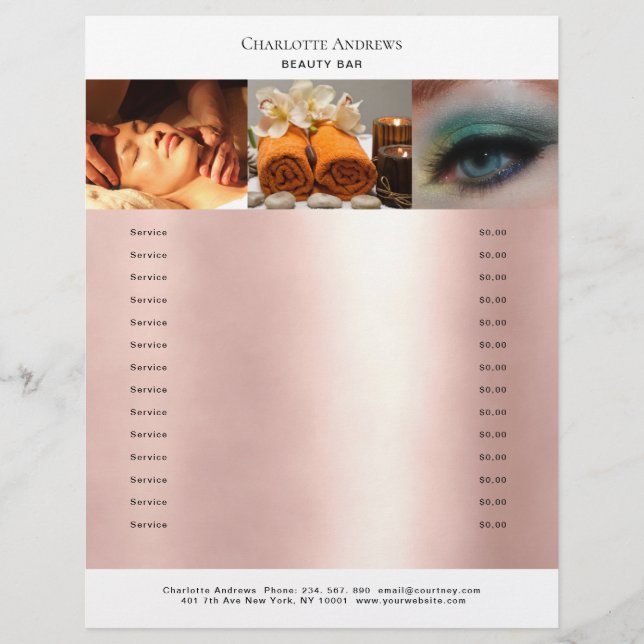 Foto Preislisten-Salon (Vorderseite)