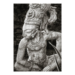 Foto Print - Ancient Mayan Figure - Mexiko