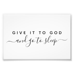 Foto Print geben es Gott gute Nacht Angebot