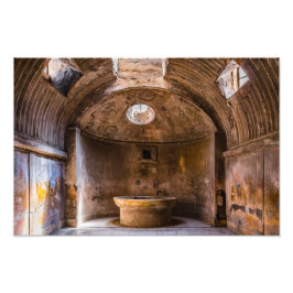 Foto Print - Römische Bäder - Altes Pompeji, Itali