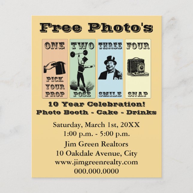 Foto Prop Sign Flyer (Vorne)